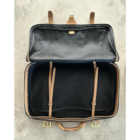 Vintage Gucci Line Sherry? GG Black Fabric Luggage Suitcase Travel Set GUC - Picture 4 of 16